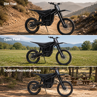 Moto électrique tout-terrain 32 kW 74 V 45 Ah, cadre en alliage d'aluminium, couple de 754 Nm, freins à disque hydrauliques, moteur central, 105 km/h