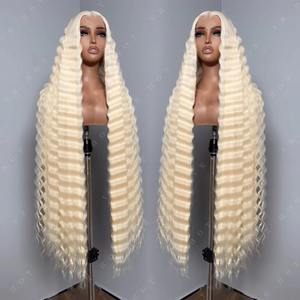 <span class=keywords><strong>Parrucche</strong></span> di pizzo frontale senza colla 13x4 13x6 hd da 40 pollici, <span class=keywords><strong>capelli</strong></span> umani, <span class=keywords><strong>capelli</strong></span> crudi indiani, 613, colore biondo, parrucca frontale da <span class=keywords><strong>donna</strong></span> - Product Image 2