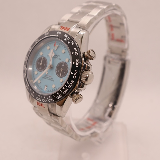 Leisure Luxury 3atm Water Resistant Stainless Steel Blue Dial Round Men's Personalized Quartz Watch