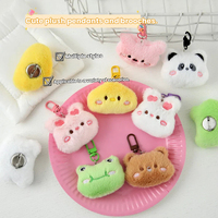 Peluches Kawaii pour voiture, animaux en peluche mignons, breloques porte-clés en peluche pour machine à griffes, jouets en peluche en gros