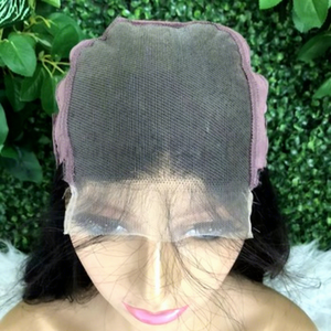 Perruque élégante en cheveux humains soyeux et naturels, avec dentelle transparente HD 5x5, ondulée, sans colle, Remy Raw, pour femmes, idéale pour les fêtes et activités. - Product Image 4