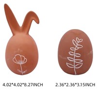 Großhandel Ostereier Kinder Handgemachte Keramik-Osterhase-Dekorationen Außendekoration Festliche Geschenke Feiertage