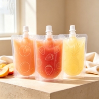 Pochette souple personnalisée avec bec verseur, qualité alimentaire, anti-fuite, avec bouchon à vis pour emballage de jus