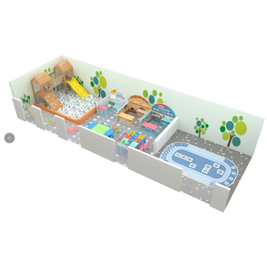 Centre de jeux commercial garderie les mieux notés enfants et adultes zone de centre commercial toboggan de terrain de jeu intérieur pour enfants accessoires d'ensemble de jeux - Product Image 4