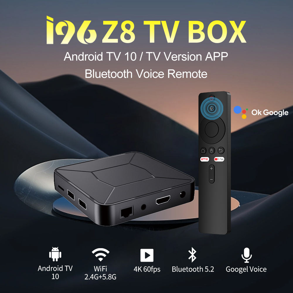 Discover the I96 Z8 Android TV Box - 4K Streaming, Android 10