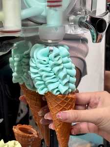 Thương mại ý mềm phục vụ Ice Cream Maker dọc 4 + 3 hương vị mềm máy làm kem nước dựa trên nguyên liệu - Product Image 4