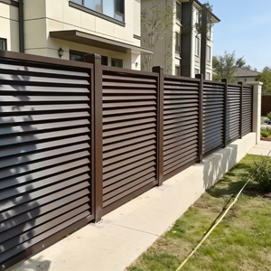 Panel de Cerca para Caballos de Aluminio de 3 Rieles, Blanco, para Jardín, Granja Multiusos, Privacidad Total, Modelado 3D, Ecológico, Elegante, para Exteriores - Product Image 2