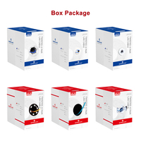 Cable Ethernet para Exteriores FTP CAT5e CAT6 CAT6a, Conductor Sólido, Núcleo de Cobre Desnudo, Resistente a los Rayos UV, Impermeable, 250MHz, Certificado CE/ISO