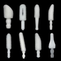 Accessoires cosmétiques : Pinceau à lèvres en coton floqué pour gloss, vente en gros disponible, pour fond de teint et maquillage du visage