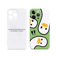 Caseblanks Vente en gros en usine Etui de téléphone portable à sublimation 3D Brillant Trou fin Etui de téléphone portable à couverture complète pour iPhone
