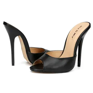 पार्टी महिलाओं के 13cm उथले झलक पैर की अंगुली चप्पल सुरुचिपूर्ण सेक्सी बुत जूते सुपर पतली ऊँची एड़ी के जूते संक्षिप्त Catwalk नाइट क्लब विदेशी मॉडल