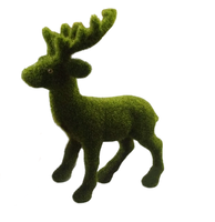 Ornements de lapins en herbe artificielle réaliste pour la décoration festive de la maison et des jardins