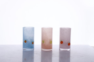 Оптовая продажа, дешевая ручная выдувная переработанная Мексиканская Толстая чашка для конфетти, стеклянная чашка для питья с ананасом, вишневая тыква, лимонный патч - Product Image 2