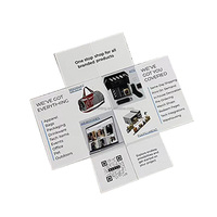 Brochure personnalisée à impression sur mesure, carte infinie à pliage sans fin