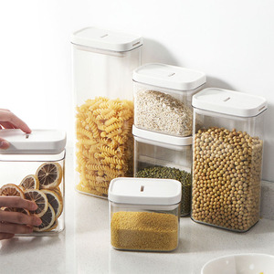 Kitchen Pantry Organization Clear Food Storage Container <strong>Spaghetti</strong> <strong>Jars</strong> With Lid - Product Image 3
