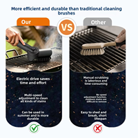 Nouvelle brosse rotative électrique 2026 pour nettoyage de grillades, haute puissance, sans fil, rechargeable, avec angle réglable