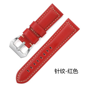 Correa de <span class=keywords><strong>reloj</strong></span> de correa de cuero de vaca de lujo hecha a mano para hombres y mujeres 26mm 24mm 22mm 20mm <span class=keywords><strong>pulsera</strong></span> ajustable - Product Image 4