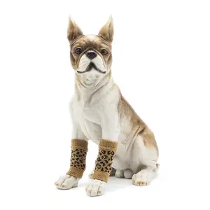 Schlussverkauf Katze Winterwärmer gestrickter Hundzubehör Haustier Kniepads Knie schützen Hundensocken
