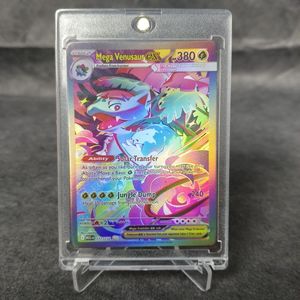 <span class=keywords><strong>Tarjeta</strong></span> Coleccionable Holográfica <span class=keywords><strong>de</strong></span> Anime <span class=keywords><strong>de</strong></span> Pokémon Mega Venusaur Arcoíris Flash Proxy Full Art para Hobby, Venta al por Mayor - Product Image 2