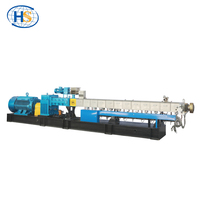 Extrusora de Doble Tornillo para Reciclaje de Plástico, Granuladora con Control PLC y Motor de Alta Potencia para PP, PE, PVC, PET, ABS