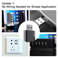 Télécommande intelligente Tuya IR RF433, Wifi, USB, type universel, télécommande sans fil, système d'automatisation de la maison intelligente, Smart Life