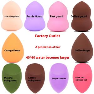 Œuf de beauté <span class=keywords><strong>Gourde</strong></span> Bouffée Lavable Goutte d'Eau Poudre Bouffée Maquillage Coupe Biseautée Éponge Bouffée - Product Image 3
