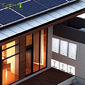 Kit complet de système solaire hybride Greef pour usage domestique 5KW/10KW/30KW avec onduleur hybride réseau, contrôleurs MPPT/PWM et batterie lithium-ion pour toiture - Product Image 3