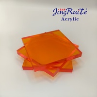 Feuilles acryliques PMMA de couleur orange 1250x1850mm - Beijing Jingruite 1-50mm Polissage Gravure Pliage Découpe