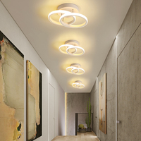 Luminaire de plafond moderne minimaliste pour chambre à coucher et salon, style contemporain canadien, décoration intérieure, lampe de plafond LED ronde