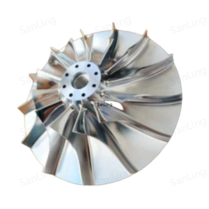 Turbine en alliage de titane usiné CNC pour moteurs Turbofan Produit d'électroérosion à fil en acier inoxydable - Product Image 3