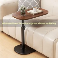 Table d'appoint réglable pour lit, rotation à 360°, vente en gros °   Bureau d'ordinateur portable rotatif avec base en métal pour lit, canapé, salon