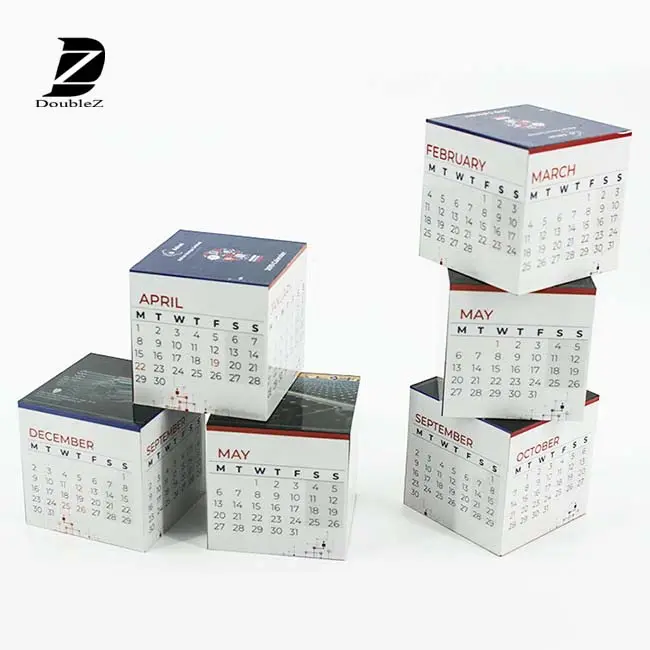 Customized paper magic cube calendar