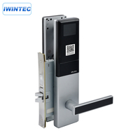 Cerradura de puerta inteligente, apertura por código QR, tarjeta RF, adecuada para hotel, oficina, apartamento y hotel