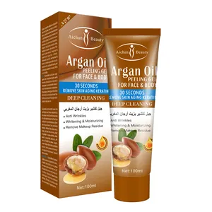 Aichun Beauty Best Wholesale Scrub Body Gel Gently Remove Dead Skin Deep Cleaning Argan Oil Face Scrub For Body Care Prosuct