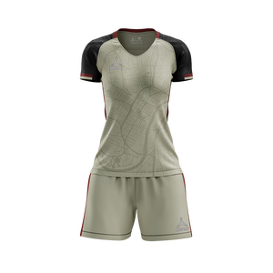 Maillot de football Healy Color Block Slim Fit pour femme, 100 % polyester respirant, sublimation avec design régional, tenue de sport - Product Image 1