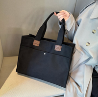 Sac de shopping en toile personnalisé avec logo, sac fourre-tout en toile épaisse avec fermeture éclair, design pliable, taille mini pour étudiants