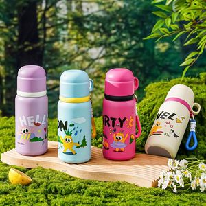 New Cute 316 Stainless Steel Vacuum <b>Flask</b> Portable Rope Handy Water <b>Bottle</b> for Drinking - Product Image 1