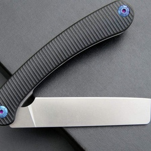 มีดพับด้ามไทเทเนียมอัลลอยด์ HK แบบปรับแต่งได้ OEM ใบมีดเหล็ก M390 ขนาด 20 ซม. สำหรับตั้งแคมป์กลางแจ้ง เอาตัวรอดในสถานการณ์ฉุกเฉิน เกรด DIY เครื่องมืออเนกประสงค์ 1 - Product Image 3