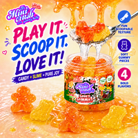 Joyeux Noël Slime Liquide Sucré Gélifié en Pot, Sauce Extra Aigre à Cuire au Cuillère, Bonbons Festifs au Gingembre, Cadeau
