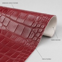 Simili cuir grain pierre Bourgogne 1,0 mm, 54 pouces, avec support brossé, élastique et résistant à l'abrasion, pour chaises, sacs à main et lampes