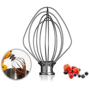 K45WW Látigo <span class=keywords><strong>de</strong></span> alambre compatible con 5Qt Stand Mixer Reemplazo para agitador <span class=keywords><strong>de</strong></span> crema <span class=keywords><strong>de</strong></span> huevo Harina Cake Mixer Accesorios - Product Image 4