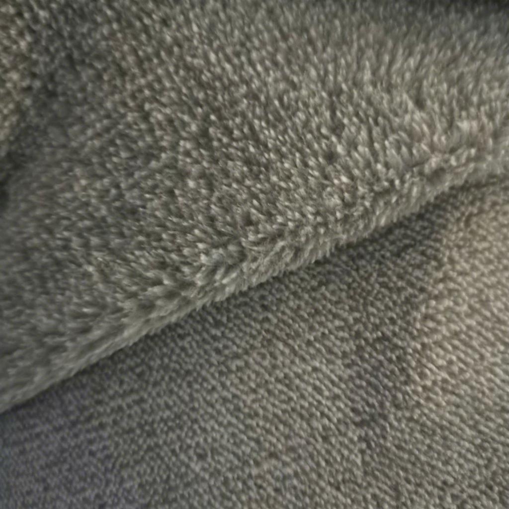Luxurious Multi-Functional Double-Faced Brushed Plush Warp-Knitted Biomass Graphene Yarn/Polyester/Nylon Fabric