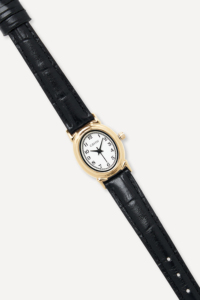 Montre Classique GBHW Aro Or Noir 's Quartz avec Boîtier en Acier Inoxydable Bracelet en Cuir Style Élégant - Product Image 3