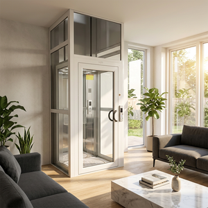 Elevadores Hidráulicos Personalizados <span class=keywords><strong>de</strong></span> 2/3/4 Plazas, <span class=keywords><strong>de</strong></span> 400kg-700kg, para Interiores/Exteriores, para Viviendas, Villas y Edificios Residenciales, con Opciones <span class=keywords><strong>de</strong></span> PVC - Product Image 5
