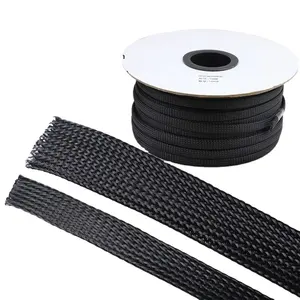 KY- ET Expandable Flexible Cable Sleeve / Flame retardant braided sleeving / Cold cut sleeving