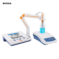 Testeur de qualité de l'eau Bioda Benchtop Touchscreen PH/ISE/Temp, analyseur de conductivité, mesureur d'ions sodium (Na+) et fluorure (F-)