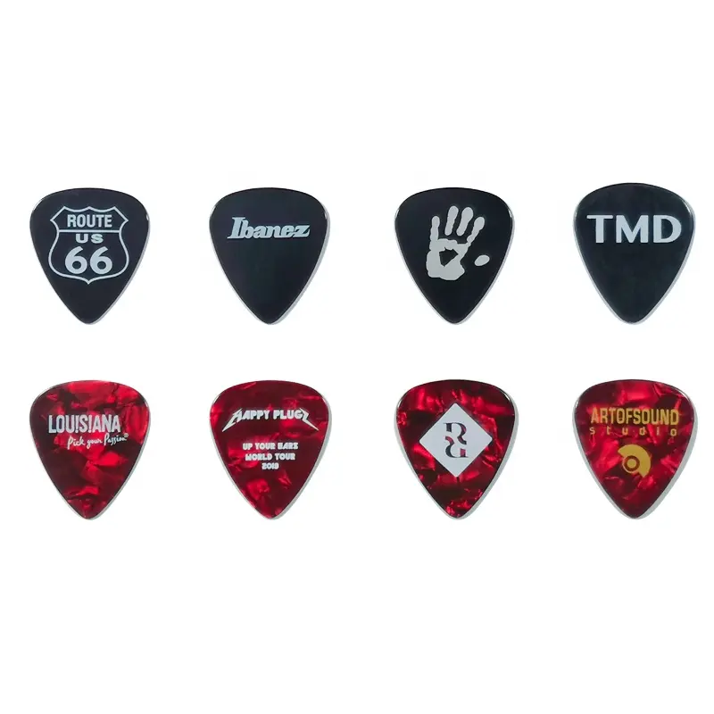 Paletas de guitarra profissional personalizadas, qualquer logotipo 1000