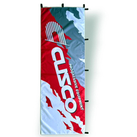 Banderoles Publicitaires, Drapeaux Verticaux à Lame, Oriflammes, Drapeaux de Promotion pour Événements, Banderas 180x60cm, Drapeaux Nobori