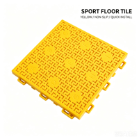 25*25cm PP Modulare Ineinandergreifende Fliesen mit Buchstaben-Design für Basketballplätze & Outdoor-Sportflächen