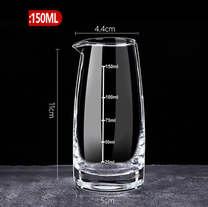 Set Dispenser Anggur Tebal untuk Penggunaan Komersial, Dispenser Anggur Bergradasi 100ml, Dekanter Kaca untuk Anggur Merah dan Minuman Keras - Product Image 4